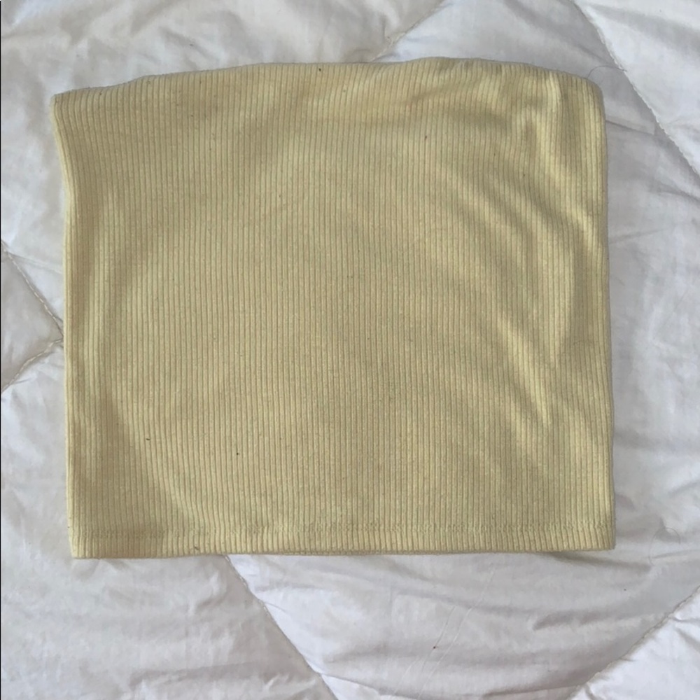 soft yellow tube top